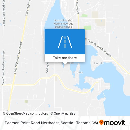 Pearson Point Road Northeast map