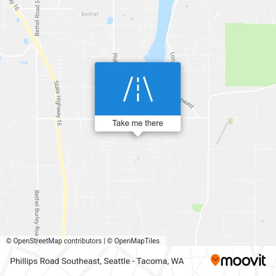 Phillips Road Southeast map
