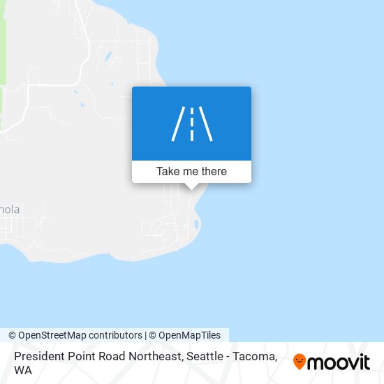 President Point Road Northeast map