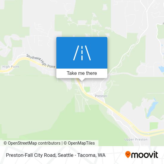 Preston-Fall City Road map