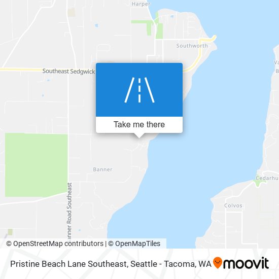 Mapa de Pristine Beach Lane Southeast