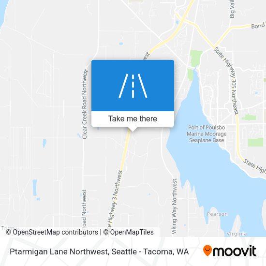 Mapa de Ptarmigan Lane Northwest