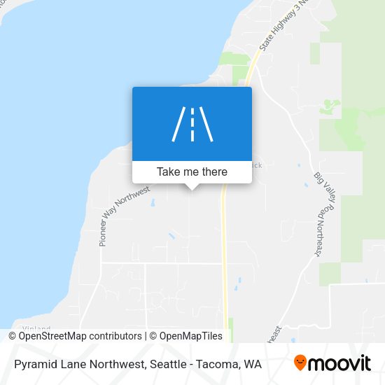 Pyramid Lane Northwest map