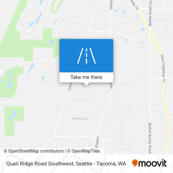 Quail Ridge Road Southwest map