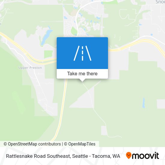 Mapa de Rattlesnake Road Southeast