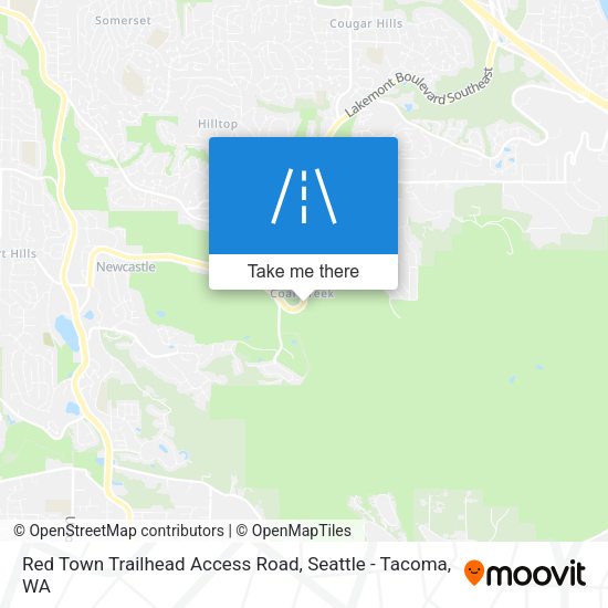 Mapa de Red Town Trailhead Access Road
