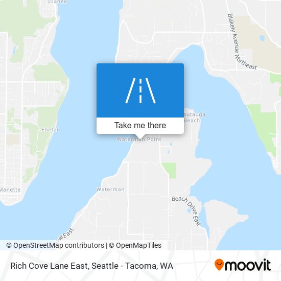 Rich Cove Lane East map