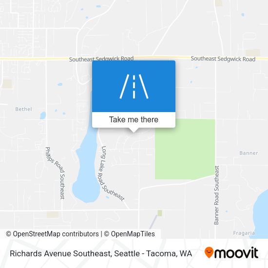 Richards Avenue Southeast map