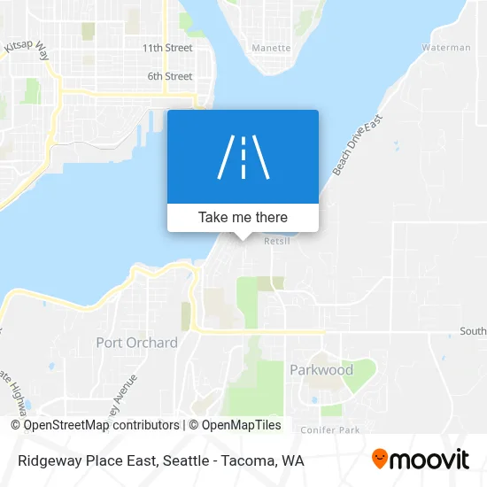 Ridgeway Place East map