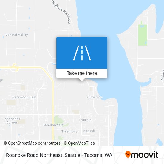 Mapa de Roanoke Road Northeast