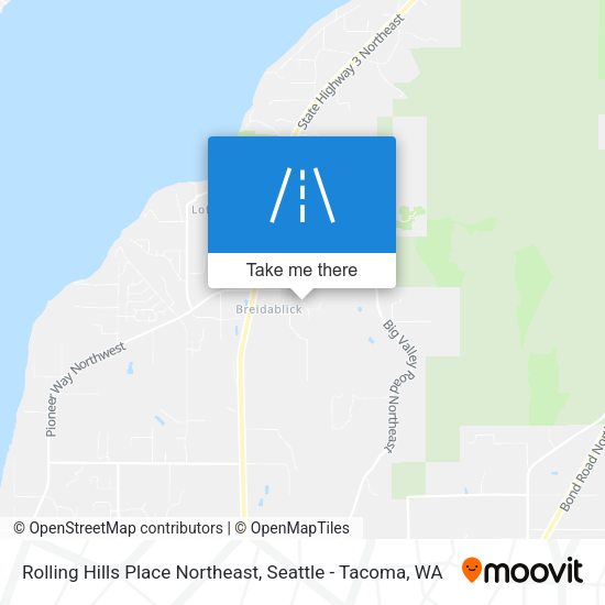 Rolling Hills Place Northeast map