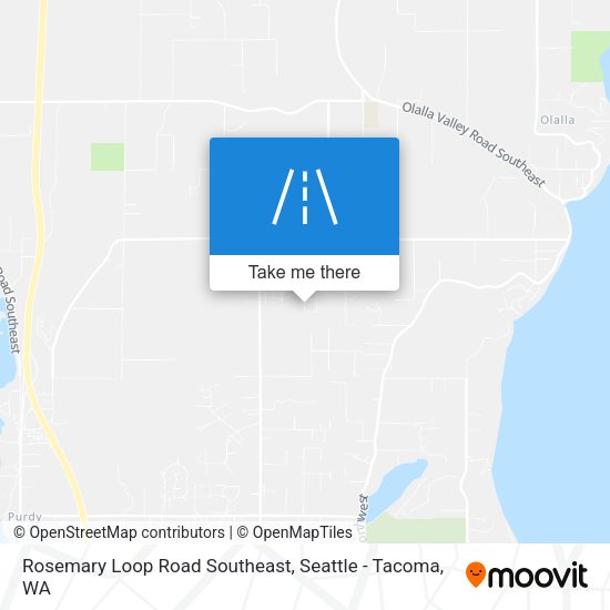 Rosemary Loop Road Southeast map