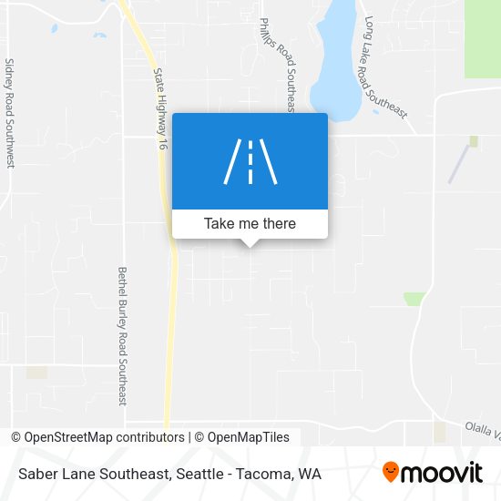Saber Lane Southeast map
