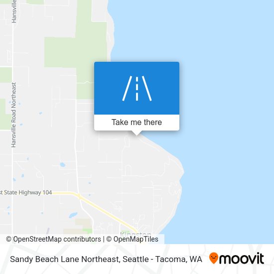 Mapa de Sandy Beach Lane Northeast