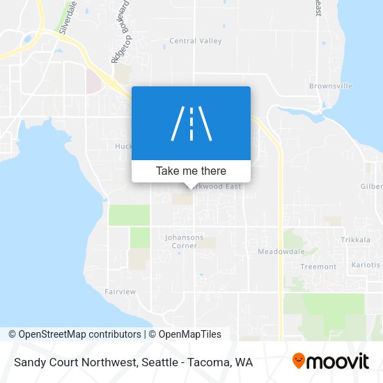 Mapa de Sandy Court Northwest