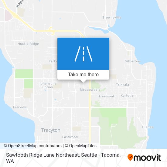 Mapa de Sawtooth Ridge Lane Northeast