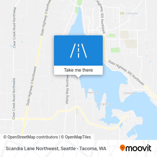 Scandia Lane Northwest map