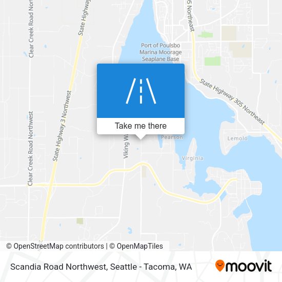 Scandia Road Northwest map