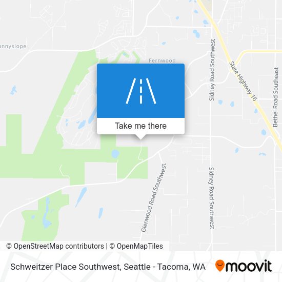 Schweitzer Place Southwest map