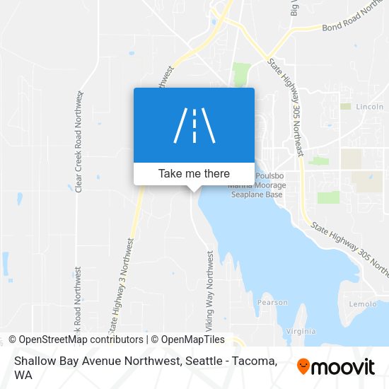 Shallow Bay Avenue Northwest map