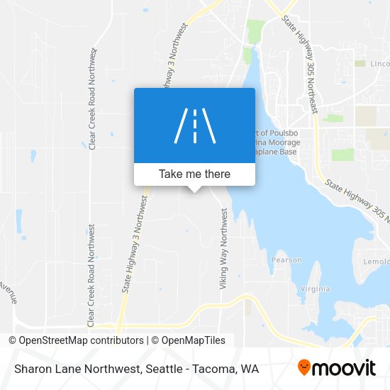 Sharon Lane Northwest map