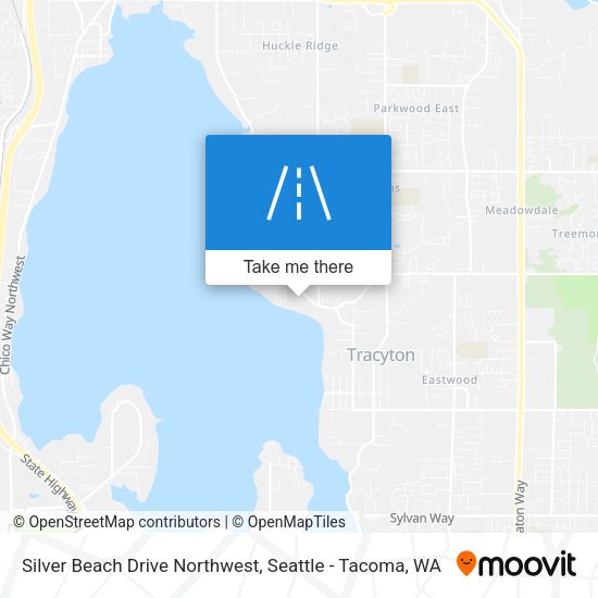 Silver Beach Drive Northwest map