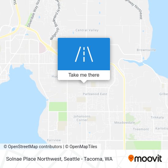 Mapa de Solnae Place Northwest