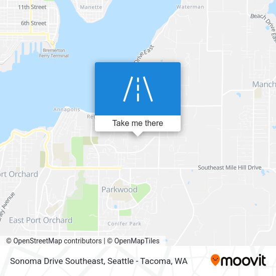 Sonoma Drive Southeast map