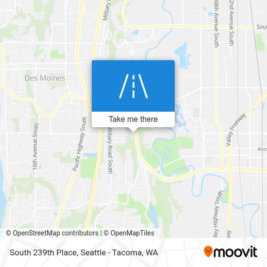 South 239th Place map