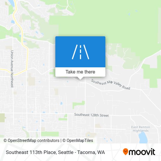 Southeast 113th Place map