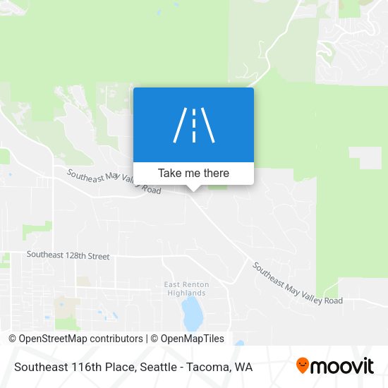 Southeast 116th Place map