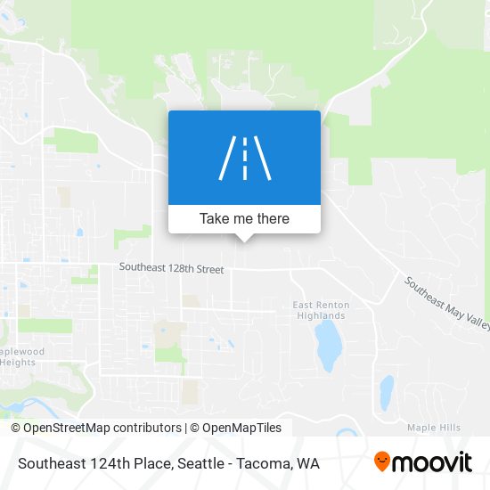 Southeast 124th Place map