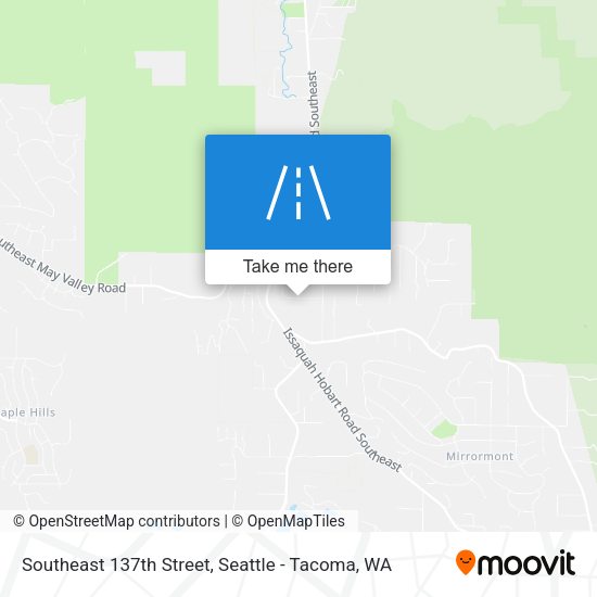 Southeast 137th Street map