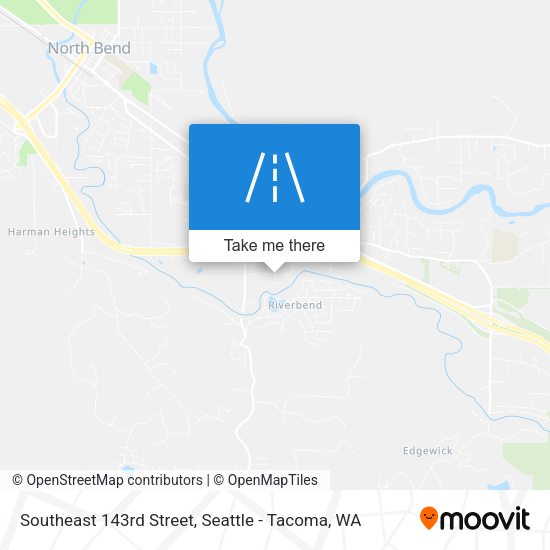 Southeast 143rd Street map