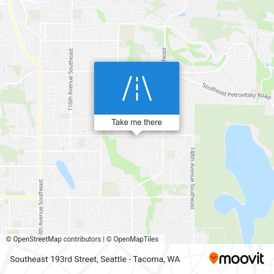 Southeast 193rd Street map