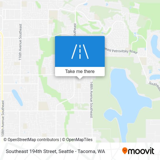 Southeast 194th Street map