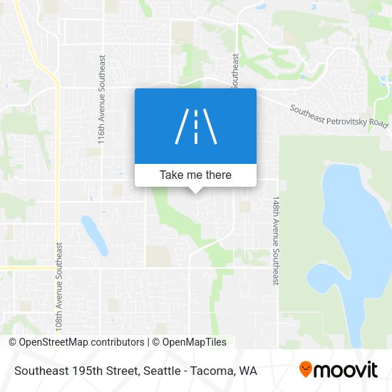Southeast 195th Street map
