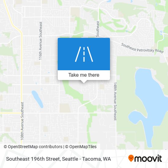 Southeast 196th Street map