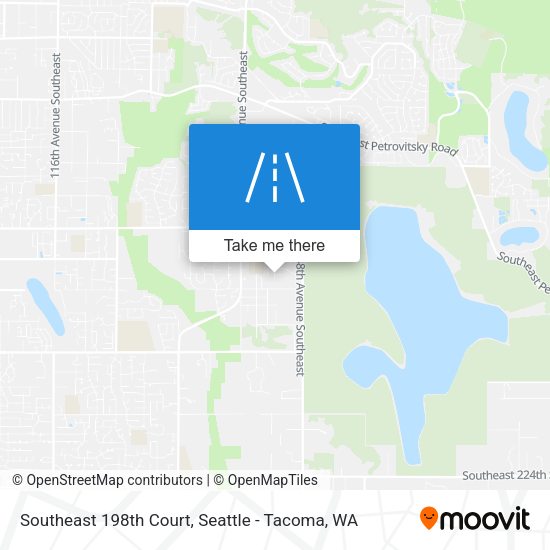Mapa de Southeast 198th Court