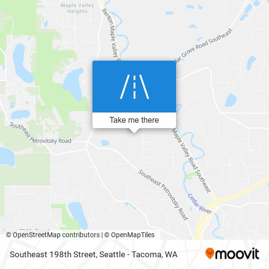 Mapa de Southeast 198th Street