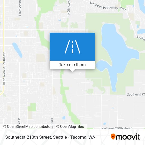 Southeast 213th Street map