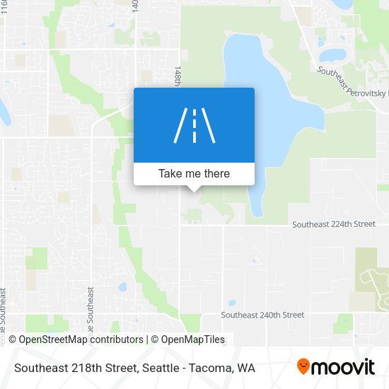 Southeast 218th Street map
