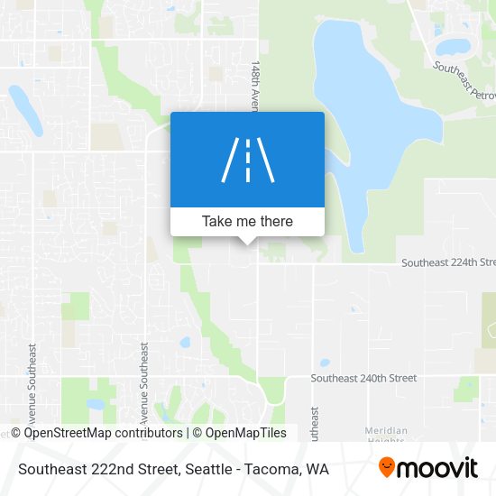 Southeast 222nd Street map