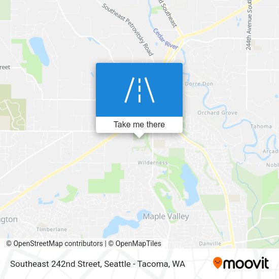 Southeast 242nd Street map