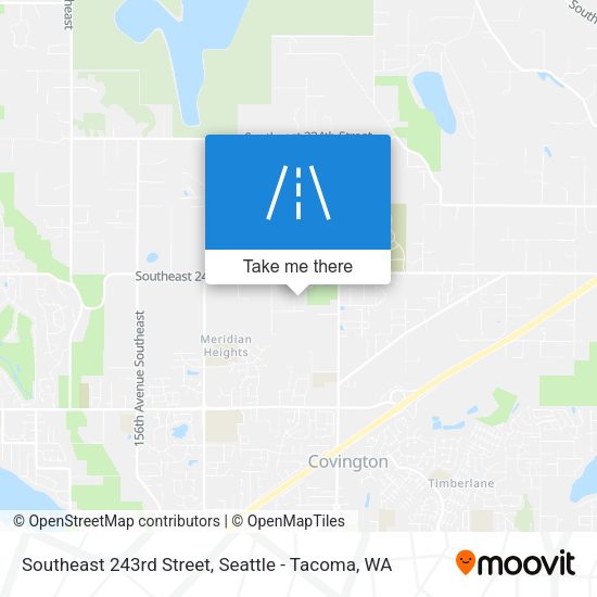 Southeast 243rd Street map
