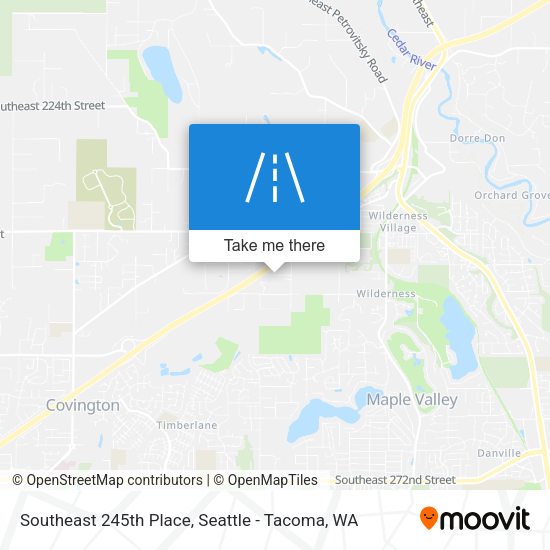 Mapa de Southeast 245th Place
