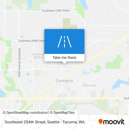 Southeast 254th Street map