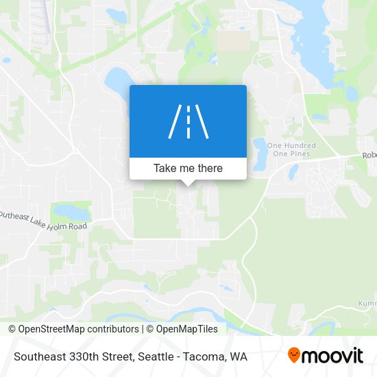 Southeast 330th Street map