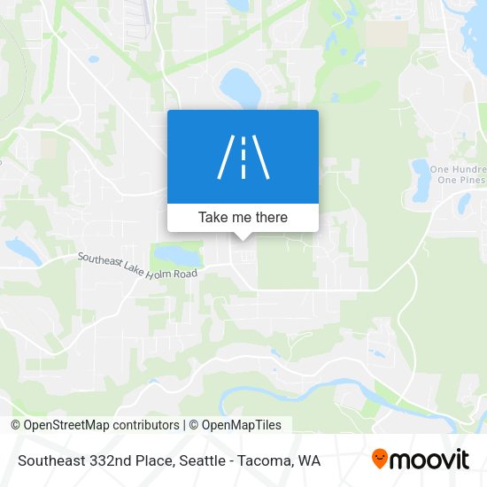 Southeast 332nd Place map