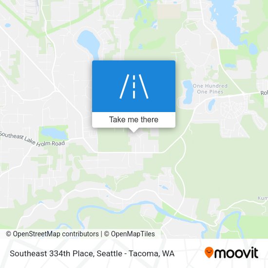 Southeast 334th Place map
